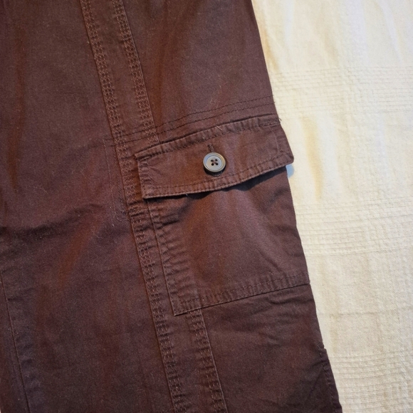 Style & Co women's size 16 brown cropped pants, drawstring cuffs, NWOT - Picture 2 of 9